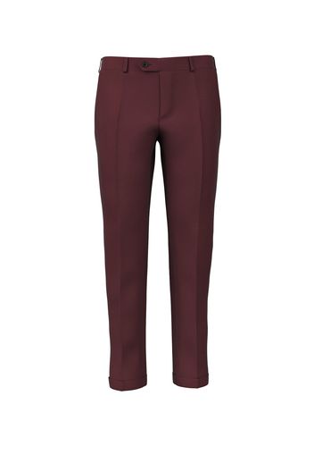 Pantaloni da uomo su misura, Reda, Rosso in Twill di Lana, Quattro Stagioni | Lanieri