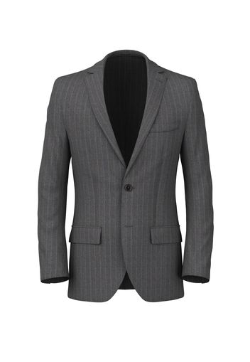 Blazer da uomo su misura, Lanificio Zignone, Grigio in Tela di Lana e Cashmere, Autunno Inverno | Lanieri