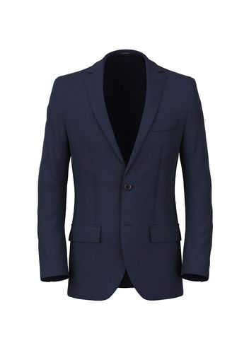 Blazer da uomo su misura, Lanificio Ermenegildo Zegna, Blu in Flanella pettinata di Lana, Autunno Inverno | Lanieri