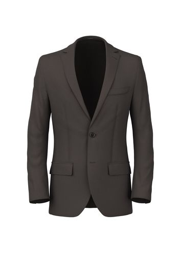 Blazer da uomo su misura, Reda, Marrone in Twill di Lana tinto filo, Quattro Stagioni | Lanieri