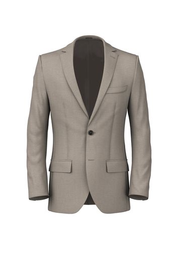 Giacca da uomo su misura, Reda Flexo, Beige in Twill di Lana stretch, Quattro Stagioni | Lanieri