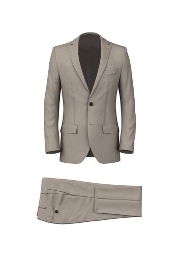 Abito da uomo su misura, Reda Flexo, Beige in Twill di Lana stretch, Quattro Stagioni | Lanieri