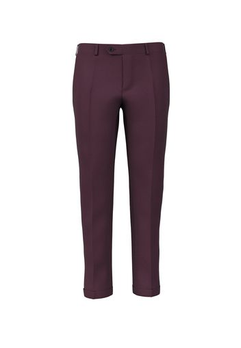 Pantaloni da uomo su misura, Pontoglio, Viola in Velluto Corduroy di Cotone, Autunno Inverno | Lanieri