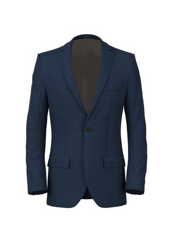 Giacca da uomo su misura, Reda, Blu in Twill di Lana Principe di Galles, Quattro Stagioni | Lanieri