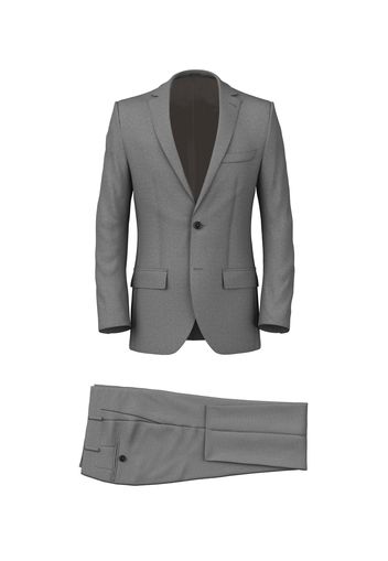 Abito da uomo su misura, Loro Piana, Grigio in Twill di Lana Jersely, Autunno Inverno | Lanieri