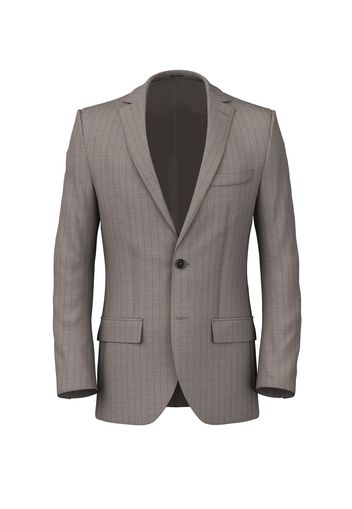 Giacca da uomo su misura, Vitale Barberis Canonico, Marrone in Twill di Lana Cotone e Cashmere, Autunno Inverno | Lanieri