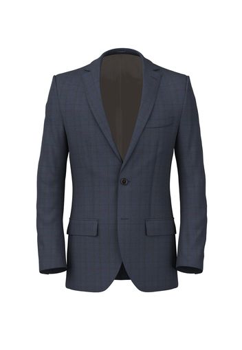 Giacca da uomo su misura, Vitale Barberis Canonico, Blu in Twill di Lana e Cashmere, Autunno Inverno | Lanieri