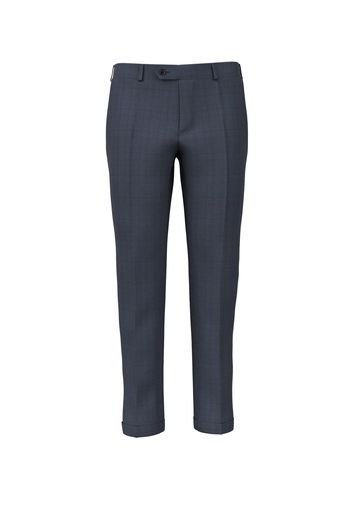 Pantaloni da uomo su misura, Vitale Barberis Canonico, Blu in Twill di Lana e Cashmere, Autunno Inverno | Lanieri