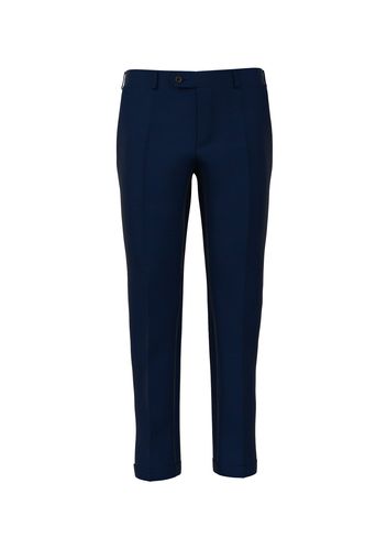 Pantaloni da uomo su misura, Reda, Blu scuro in Tela di Lana 110s, Quattro Stagioni | Lanieri