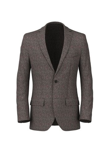 Blazer da uomo su misura, Drago, Marrone in Hopsack di Lana e Cashmere, Autunno Inverno | Lanieri