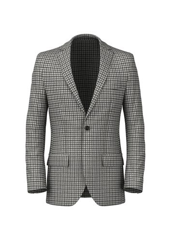 Blazer da uomo su misura, Vitale Barberis Canonico, Grigio in Pied de Poule di Lana e Mohair, Autunno Inverno | Lanieri