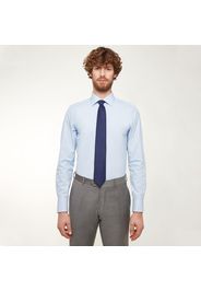 Camicia da uomo su misura, Ibieffe, Azzurra Fil-à-fil, Quattro Stagioni | Lanieri