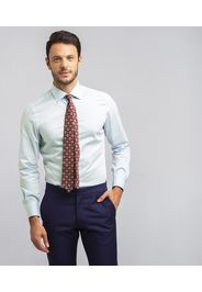 Camicia da uomo su misura, Grandi & Rubinelli, Azzurra Sea Island, Quattro Stagioni | Lanieri