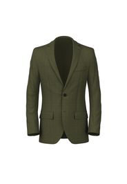 Blazer da uomo su misura, Vitale Barberis Canonico, 100% Lana Twill Verde, Autunno Inverno | Lanieri