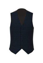 Gilet da uomo su misura, Pontoglio, Blu in Velluto Corduroy di Cotone, Autunno Inverno | Lanieri