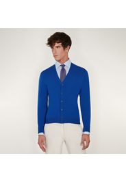 Maglione da uomo, Lanieri, Extra fine Blu Elettrico, Quattro Stagioni | Lanieri