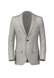 Blazer da uomo su misura, Lanificio Subalpino, Lana Shetland Grigio Chiaro, Autunno Inverno | Lanieri