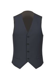 Gilet da uomo su misura, Loro Piana, Blu Denim Twill Natural Stretch, Quattro Stagioni | Lanieri