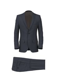 Abito da uomo su misura, Loro Piana, Blu Denim Twill Natural Stretch, Quattro Stagioni | Lanieri