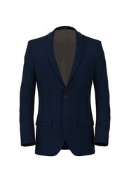 Giacca da uomo su misura, Vitale Barberis Canonico, Twill Blu Scuro 100% Lana, Quattro Stagioni | Lanieri