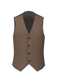 Gilet da uomo su misura, Reda, Spigato Beige Made In Italy, Quattro Stagioni | Lanieri