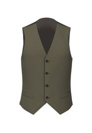 Gilet da uomo su misura, Reda Flexo, Verde in Flanella di Lana stretch, Autunno Inverno | Lanieri