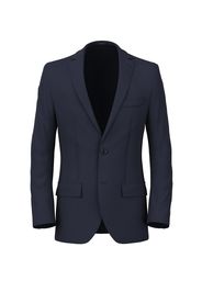 Blazer da uomo su misura, Lanificio Zignone, Blu in Tela Flanella di Lana e Cashmere, Autunno Inverno | Lanieri