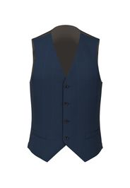 Gilet da uomo su misura, Reda, Blu in Twill di Lana Principe di Galles, Quattro Stagioni | Lanieri