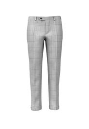 Pantaloni da uomo su misura, Vitale Barberis Canonico, Grigio in Twill di Lana Cotone e Cashmere, Autunno Inverno | Lanieri