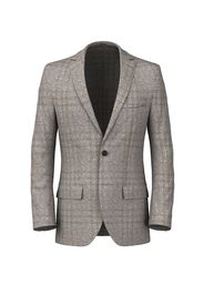 Blazer da uomo su misura, Drago, Grigio in Hopsack di Lana e Cashmere, Autunno Inverno | Lanieri