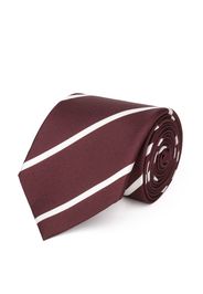 Cravatta su misura, Lanieri, Marrone Floreale in twill di Seta, Quattro Stagioni | Lanieri
