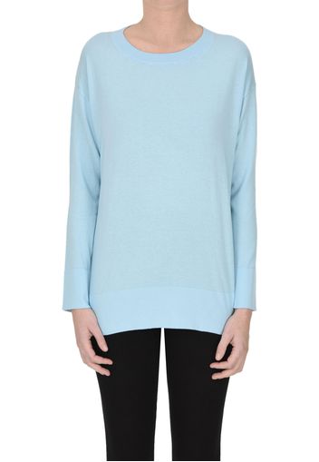 Pullover in cotone e cashmere