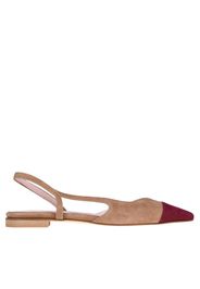 Ballerine slingback in suede