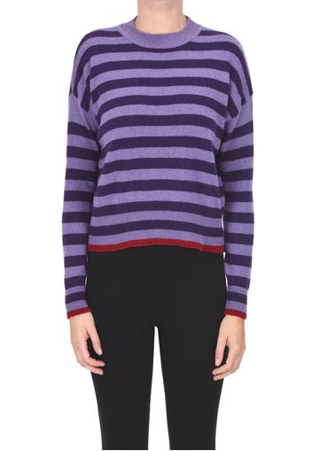 Pullover a righe in cashmere