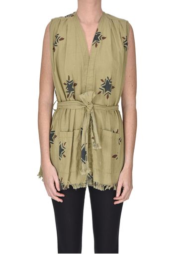 Gilet in cotone stampato