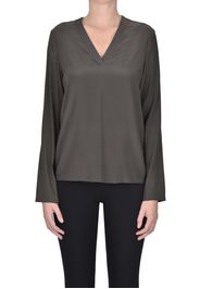 Blusa in crepè di seta