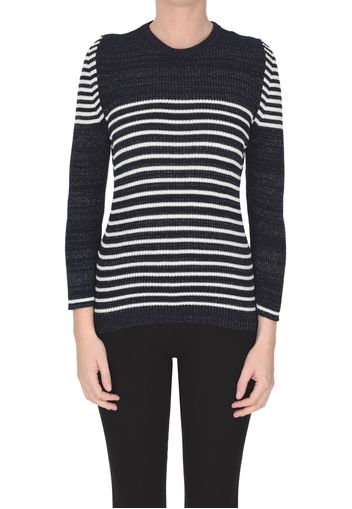 Pullover in lurex a righe