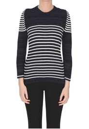 Pullover in lurex a righe