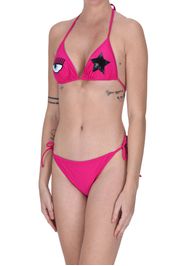 Bikini a triangolo stampa logo