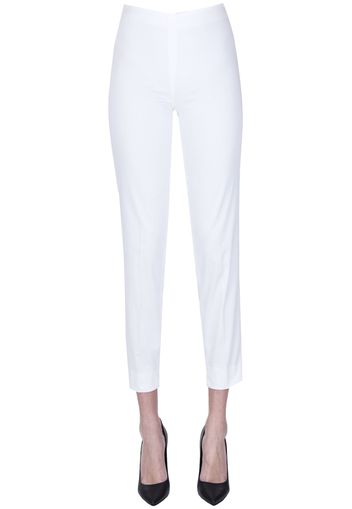 Pantaloni slim in cotone