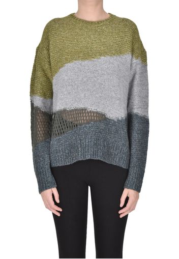 Pullover color block