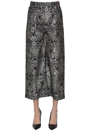 Pantaloni in tessuto jacquard