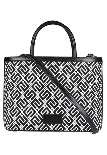 Borsa tote in canvas jacquard