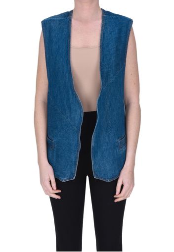 Maxi gilet Grace in denim