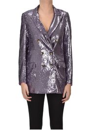 Blazer doppiopetto con paillettes