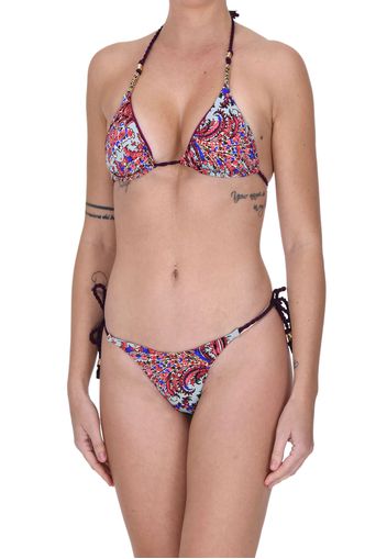 Bikini con dettagli in metallo