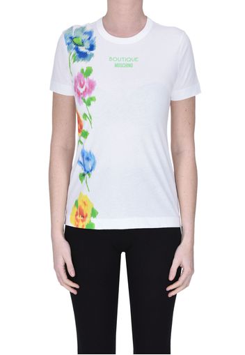 T-shirt con stampa floreale