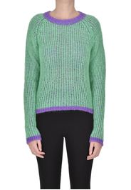 Pullover in maglia traforata