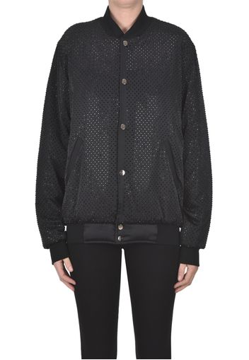 Bomber con strass