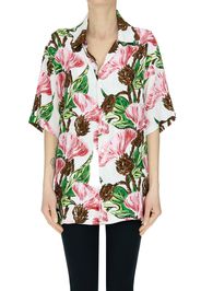 Camicia in crepè con paillettes